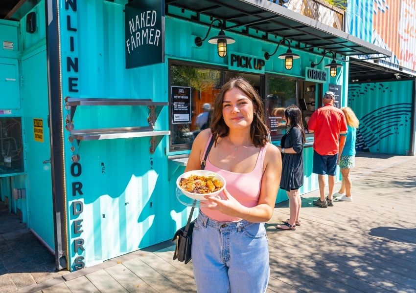 Restaurants in Sparkman Wharf: Naked Farmer