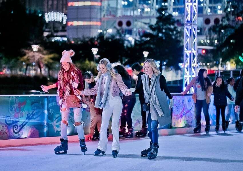 ice skating in Houston