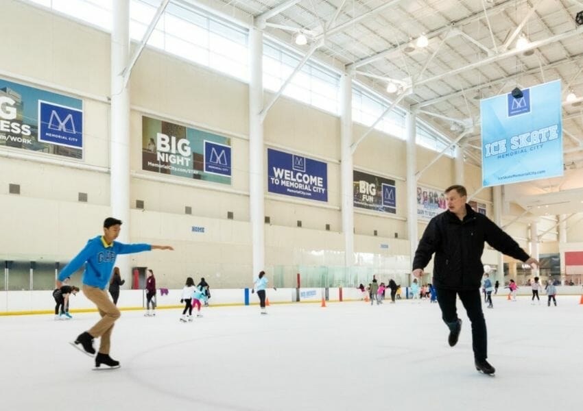ice skating in Houston