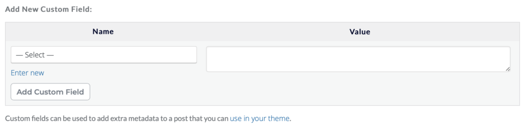How to create an event -- custom fields
