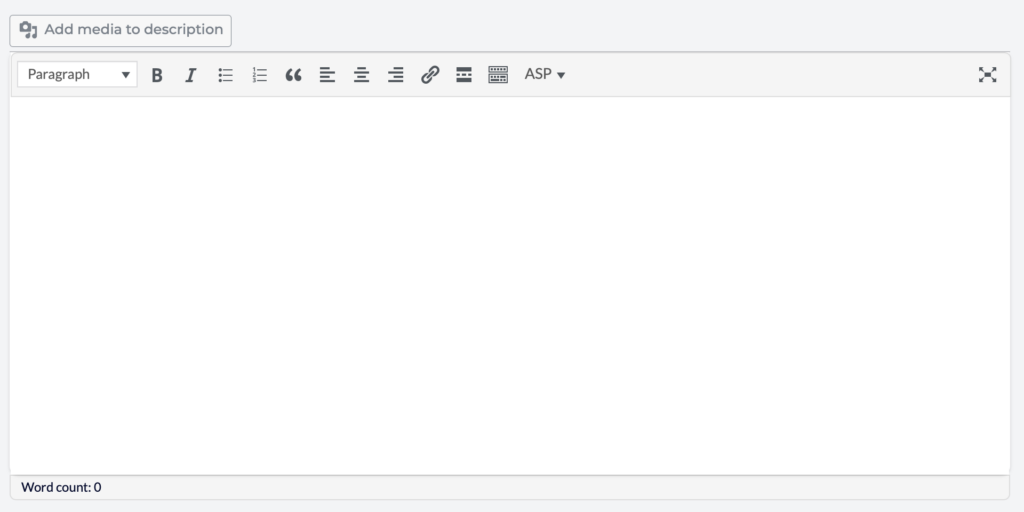 How to create an event -- Event Description