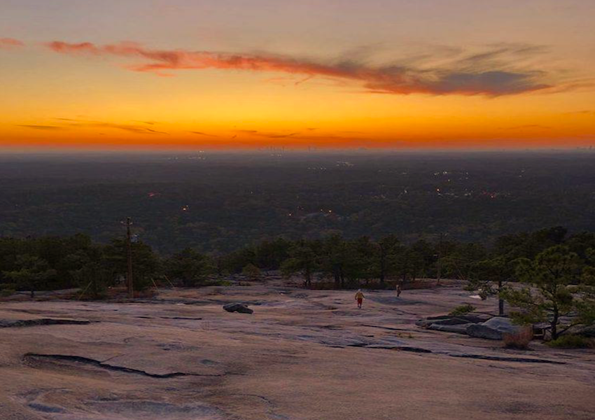 sunset in Atlanta
