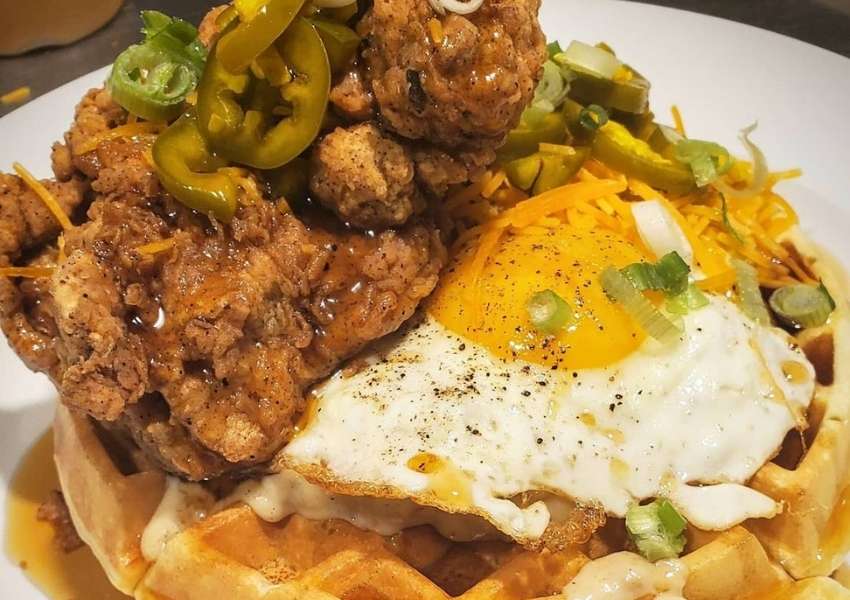 Sultry Chicken and Waffles