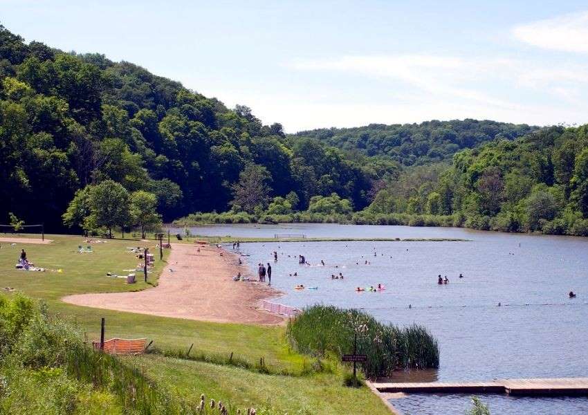 Racoon Creek State Park Beach Near Pittsburgh