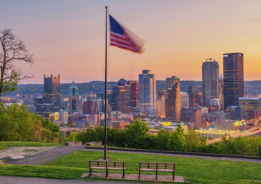Dave DiCello Pittsburgh American Flag