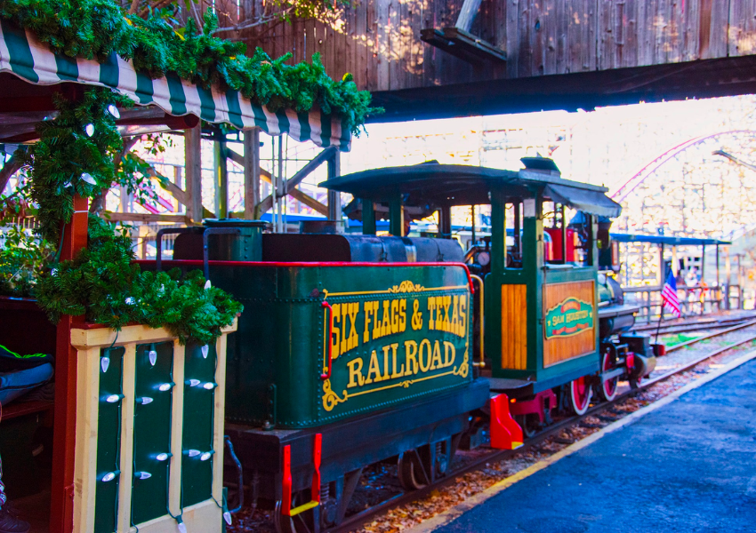 Holiday in the Park at Six Flags over Texas | Holiday activities in Dallas for kids