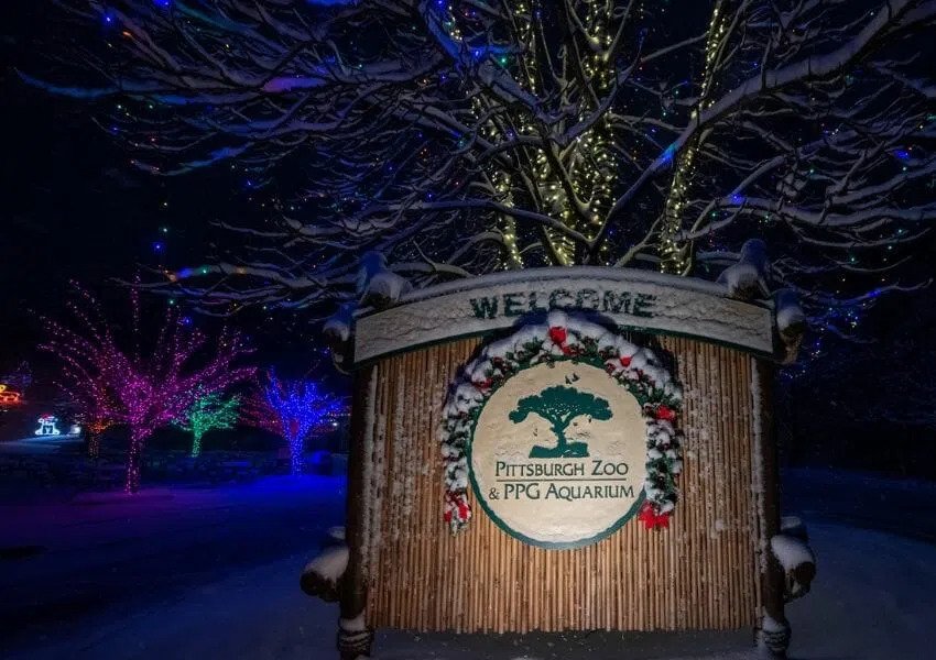 Holiday Lights in Pittsburgh Zoo Lights Drive Thru
