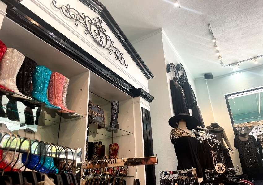Clothing and boots at Silver Spur