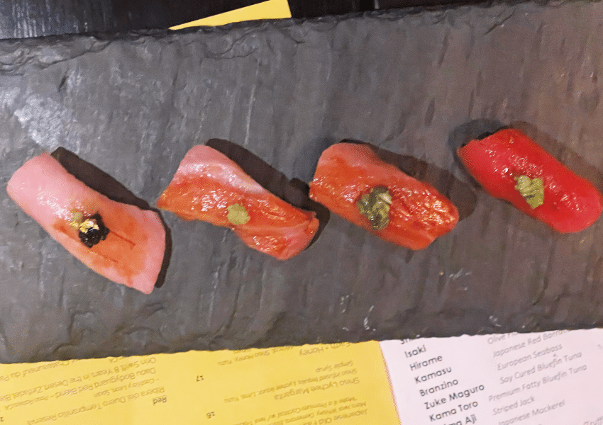 sushi at Soto in Austin