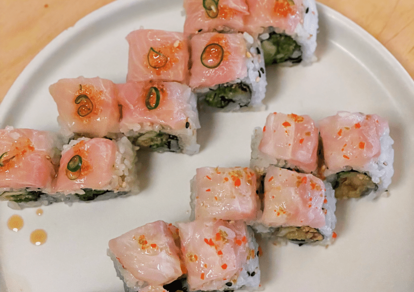 sushi rolls at Neighborhood Sushi on South Congress in Austin