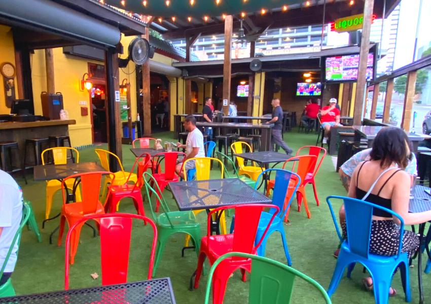 Patio bars on West 6th